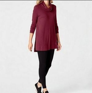 J. Jill Pima Cowl-Neck Tunic